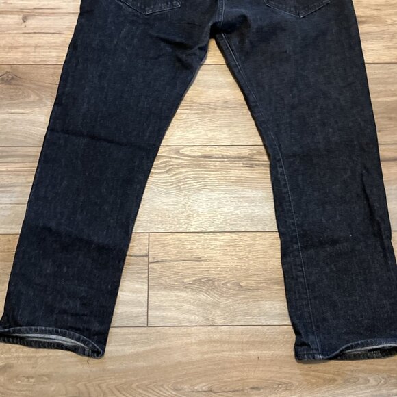 Mens Levis 501 Original Fit Denim Jeans SZ 40x30 Black Button Fly Stretch Modern - Picture 9 of 13